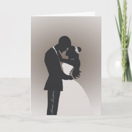 Agradecimento Cartão de Saudação de Parabéns de Casamento