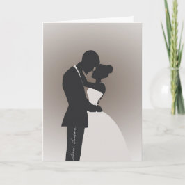 Agradecimento Cartão de Saudação de Parabéns de Casamento