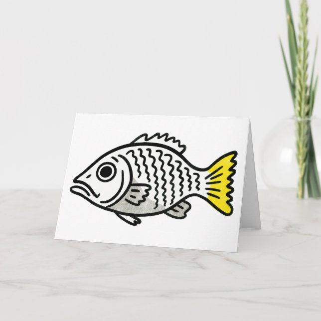 Agradecimento Cartão de saudação de peixe (Frente)