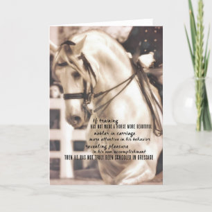 Agradecimento Cartão de saudação de PERFECÇÃO DE DRESSAGE