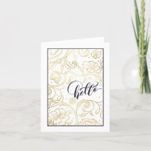 Cartão de Saudação de Rosas Selvagens Dobradas