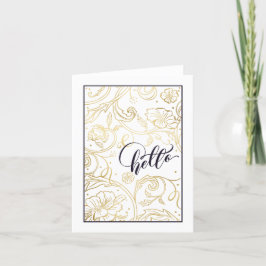 Agradecimento Cartão de Saudação de Rosas Selvagens Dobradas