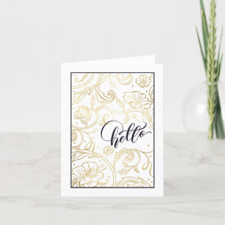 Agradecimento Cartão de Saudação de Rosas Selvagens Dobradas