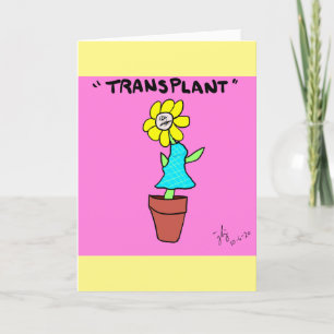 Agradecimento Cartão de saudação de transplante