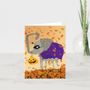 Agradecimento Cartão de Saudação de VAZIO Elefante Cute de Hallo