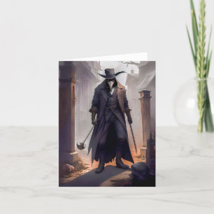 Agradecimento Cartão de Saudação de Vazio "Plague Doctor"