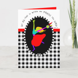 Agradecimento Cartão de Saudação de Xadrez do Dancer Buffalo