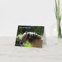 Cartão de saudação do cavalo Fjord Norueguês