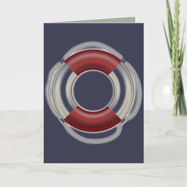 Agradecimento Cartão de saudação do Lifesaver (Frente)