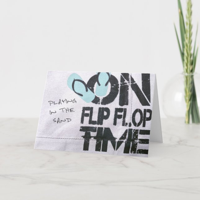 Agradecimento Cartão de Saudação do TIME FLOP do sacudir (Frente)