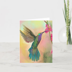 Agradecimento Cartão de Saudação do VAZIO Hummingbird
