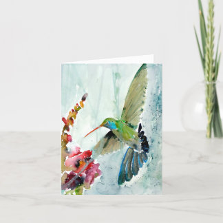 Agradecimento Cartão de Saudação do VAZIO Hummingbird