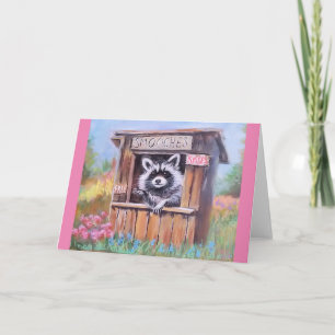 Agradecimento Cartão de saudação do vazio Raccoon SMOOCH