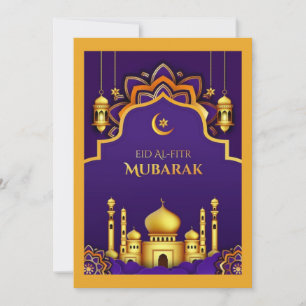 Agradecimento Cartão de Saudação Eid Al-Fitr
