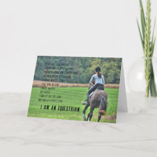 Agradecimento Cartão de Saudação EQUESTRIAN