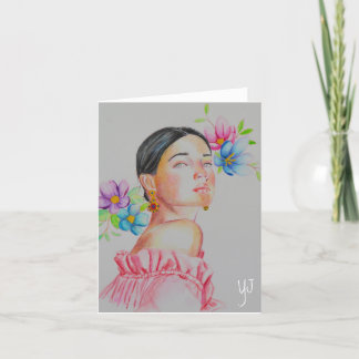 Agradecimento Cartão de Saudação Feminino Genius #3