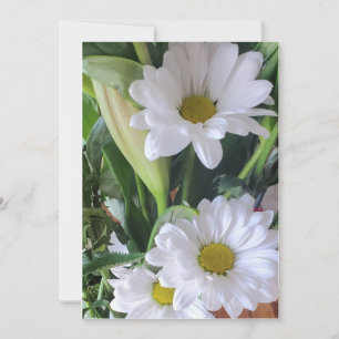 Agradecimento Cartão de Saudação Floral Daisys