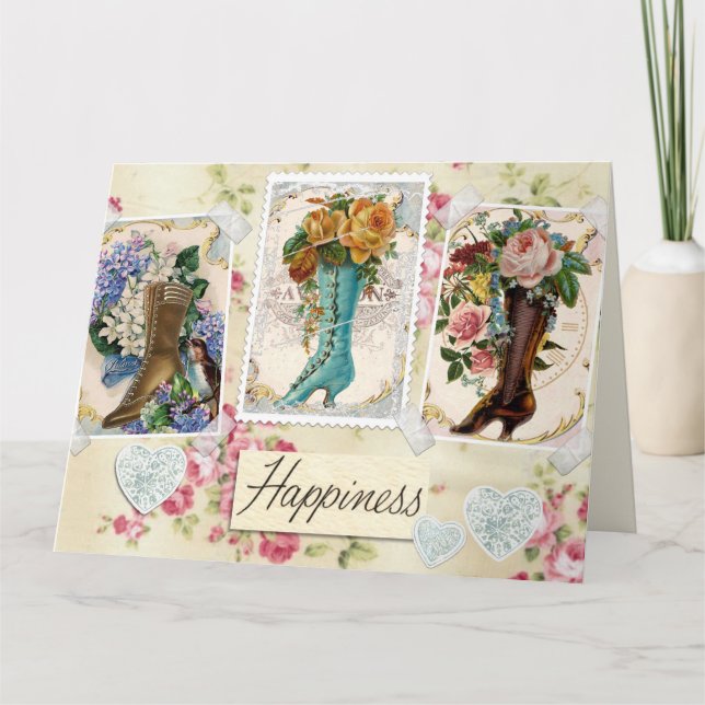 Agradecimento Cartão de saudação grande personalizado para felic (Frente)