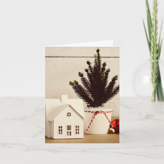 Agradecimento Cartão de Saudação Holiday House (Frente)