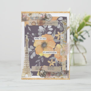 Agradecimento Cartão de Saudação Inspiracional de Incentivo Posi