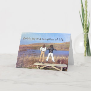 Agradecimento Cartão de Saudação JUMP JUMP JUMP