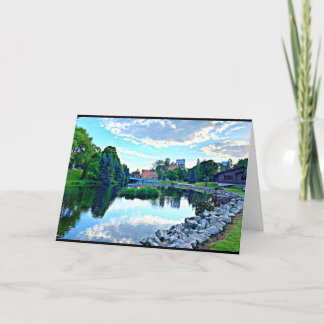 Agradecimento Cartão de Saudação Pacífico do Rio Manitowoc