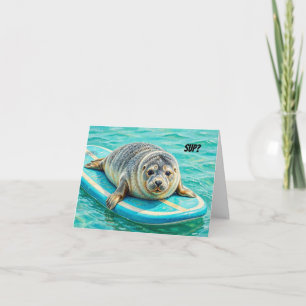 Agradecimento Cartão de Saudação para Qualquer Ocasião de Foca S