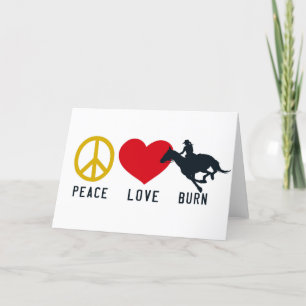Agradecimento Cartão de Saudação PEAVE LOVE BURN