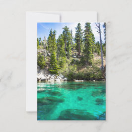 Agradecimento Cartão de Saudação Personalizado do Lago Bonito Ta