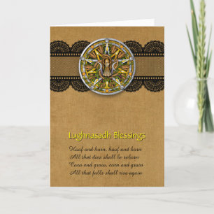 Agradecimento Cartão de saudação personalizável Lughnasadh/Lamma