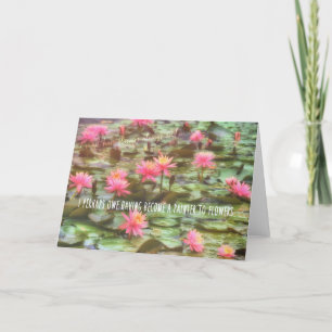 Agradecimento Cartão de Saudação POND LILIES