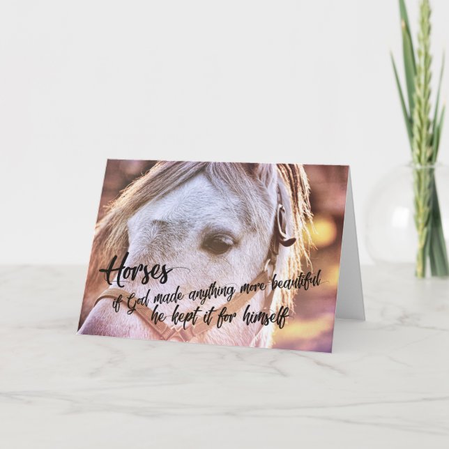 Agradecimento Cartão de Saudação PONY AT SUNSET (Frente)