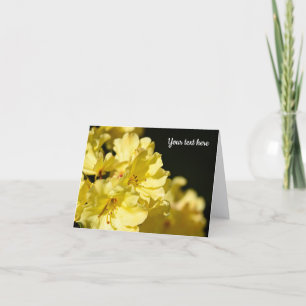 Agradecimento Cartão de saudação Rhododendron amarelo