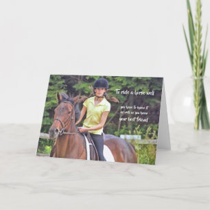 Agradecimento Cartão de Saudação RIDING GRACE