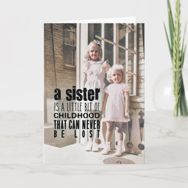 Agradecimento Cartão de Saudação SISTERS (Frente)