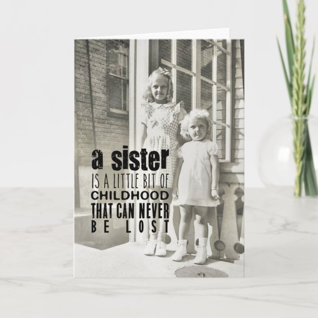 Agradecimento Cartão de Saudação SISTERS (Frente)