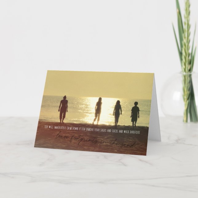 Agradecimento Cartão de Saudação SUNRISE STROLL (Frente)
