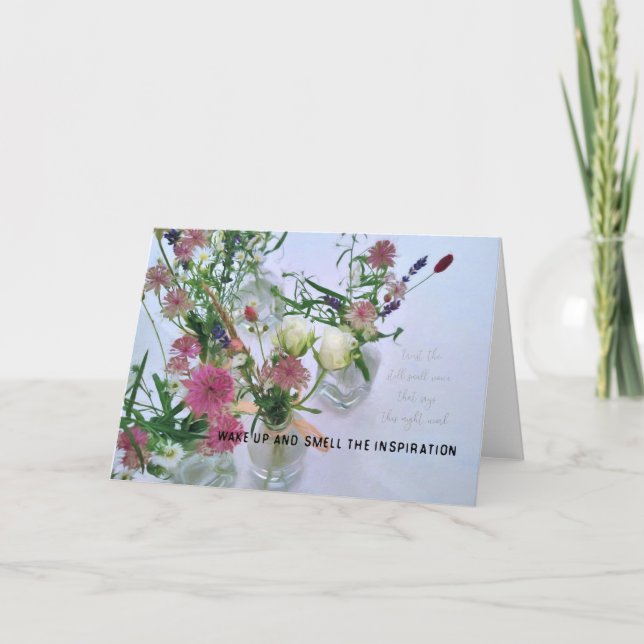 Agradecimento Cartão de Saudação TINY BUDS (Frente)