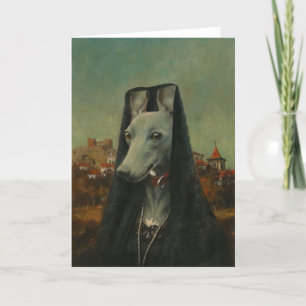 Agradecimento Cartão de Saudações da Sra. Whippet