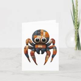 Agradecimento Cartão de Saudações do Patchwork Spider