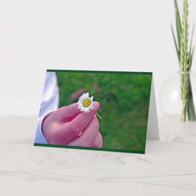 Agradecimento Cartão de separação Daisy (Frente)