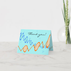 Agradecimento Cartão de texto personalizado - PEG com fundo flor