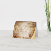 Cartão de toupeira e de estrelas