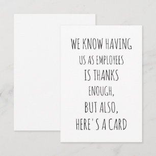 Agradecimento Cartão de Trabalho do Grupo Engraçado - Cartão par