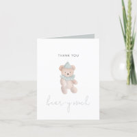 Cartão de Urso de Pelúcia Obrigado Beary Muito
