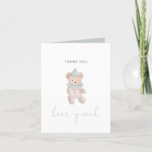 Agradecimento Cartão de Urso de Pelúcia Obrigado Beary Muito