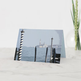 Agradecimento Cartão de vazio do canal de Veneza