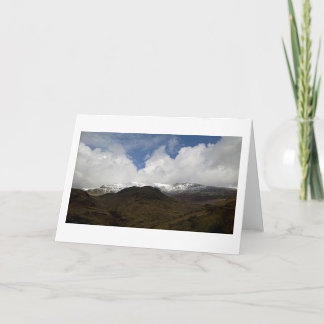 Agradecimento Cartão de Vazio Welsh Mountain (Frente)
