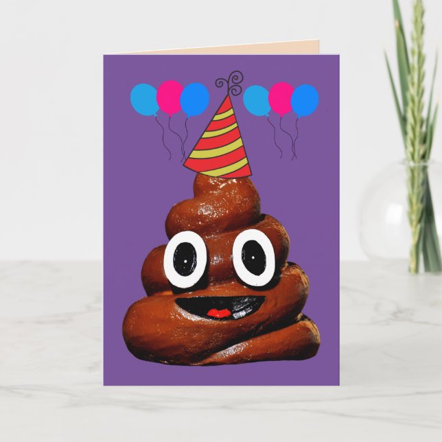 AGRADECIMENTO CARTÃO DE VERMELHORIA DE ANIVERSÁRIO POOP SMILE (Frente)