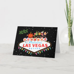 Agradecimento Cartão de Vossa Feriada de Las Vegas